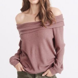 Abercrombie and Fitch Off the Shoulder Sweater